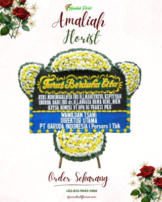 Papan Bunga Duka di Ibu
