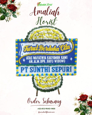 Papan Bunga Duka di Ibu